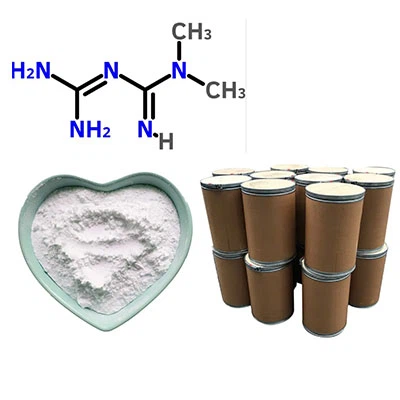 मेटफॉर्मिन हाइड्रोक्लोराइड कैस 1115-70-4 उच्च शुद्धता 99% फार्मास्युटिकल एंटीडायबिटिक